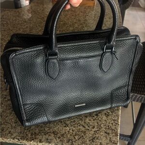 Black Leather Rebecca Minkoff Satchel Bag